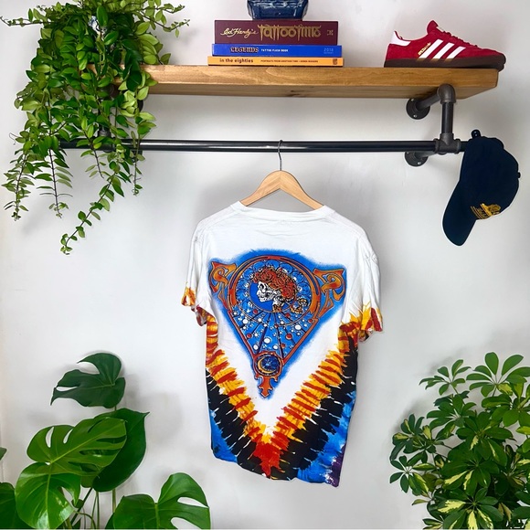 Grateful Dead White & Tie Dye Tee in Size Medium👕 - Picture 2 of 4